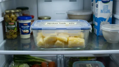 mandioca cozida quanto tempo na geladeira pote hermético