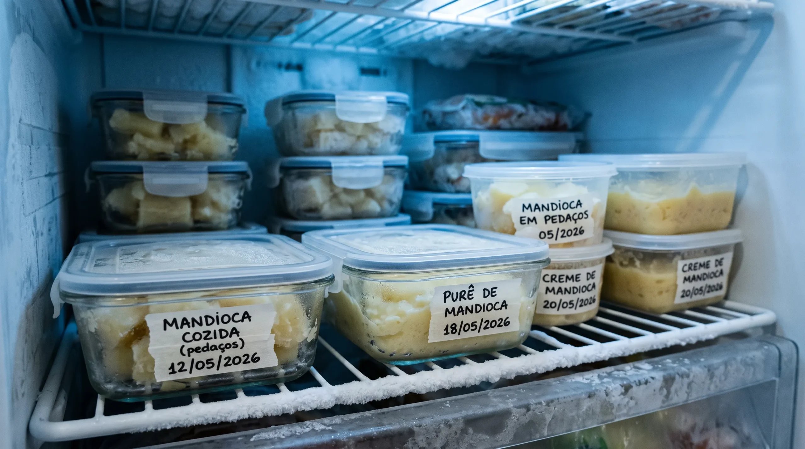 mandioca cozida congelada quanto tempo dura freezer validade 3 meses